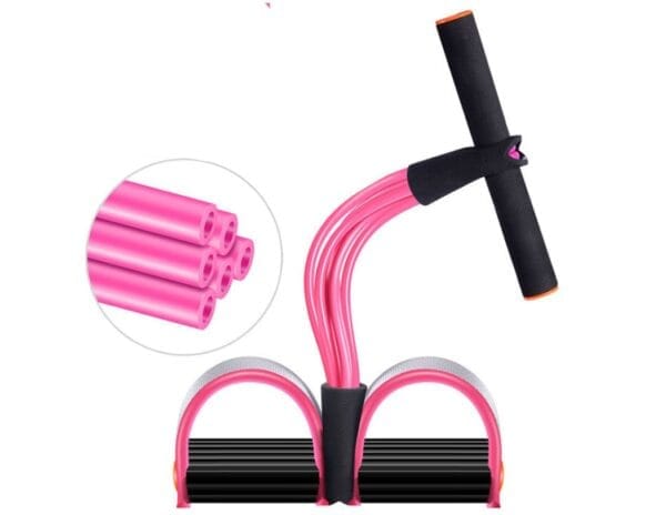 Natural Latex Foot Pedal Elastic Pull Rope with Handle Fitness Equipment Bodybuilding Expander - Image 5