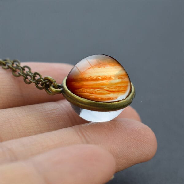 Nebula Galaxy Double Sided Pendant Necklace - Image 9