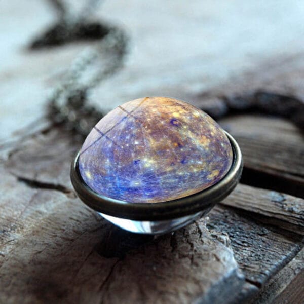 Nebula Galaxy Double Sided Pendant Necklace - Image 3