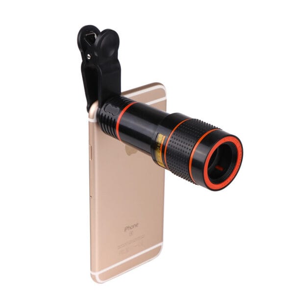 Zoom Mobile Phone Clip-On Retractable Telescope Camera Lens For  Galaxy S3 S4 S5 S6 S7 Edge Phone - Image 4