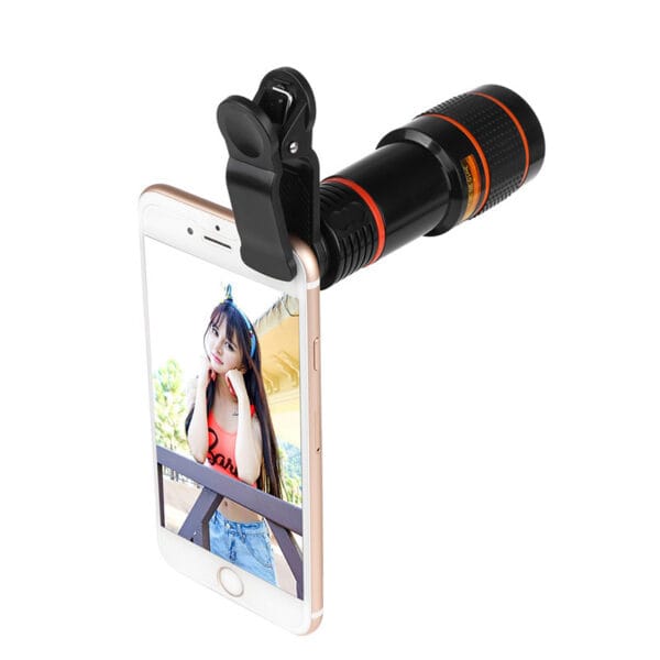 Zoom Mobile Phone Clip-On Retractable Telescope Camera Lens For  Galaxy S3 S4 S5 S6 S7 Edge Phone - Image 7