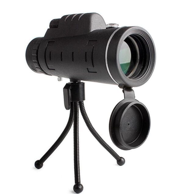 Compatible with Apple, Monocular Telescope Zoom Scope with Compass Phone Clip Tripod - Image 8