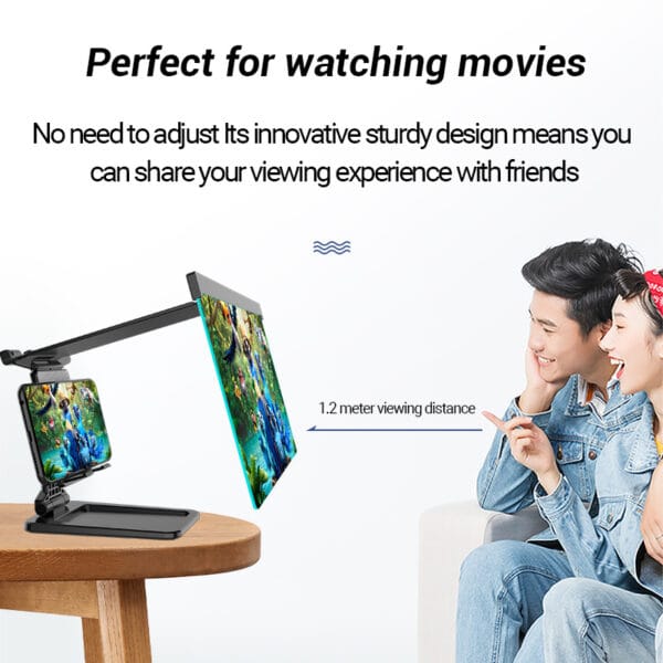 Compatible with Apple, 12 Inch Mobile Phone Screen Amplifier For IPad Movie Folding Shading 3D Screen Mobile Phone Amplifier Magnifier Cellphone Holder - Image 4